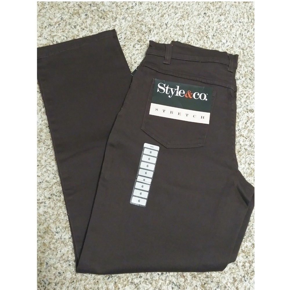 *SALE* Style & Co Brown Stretch Jeans Size 6